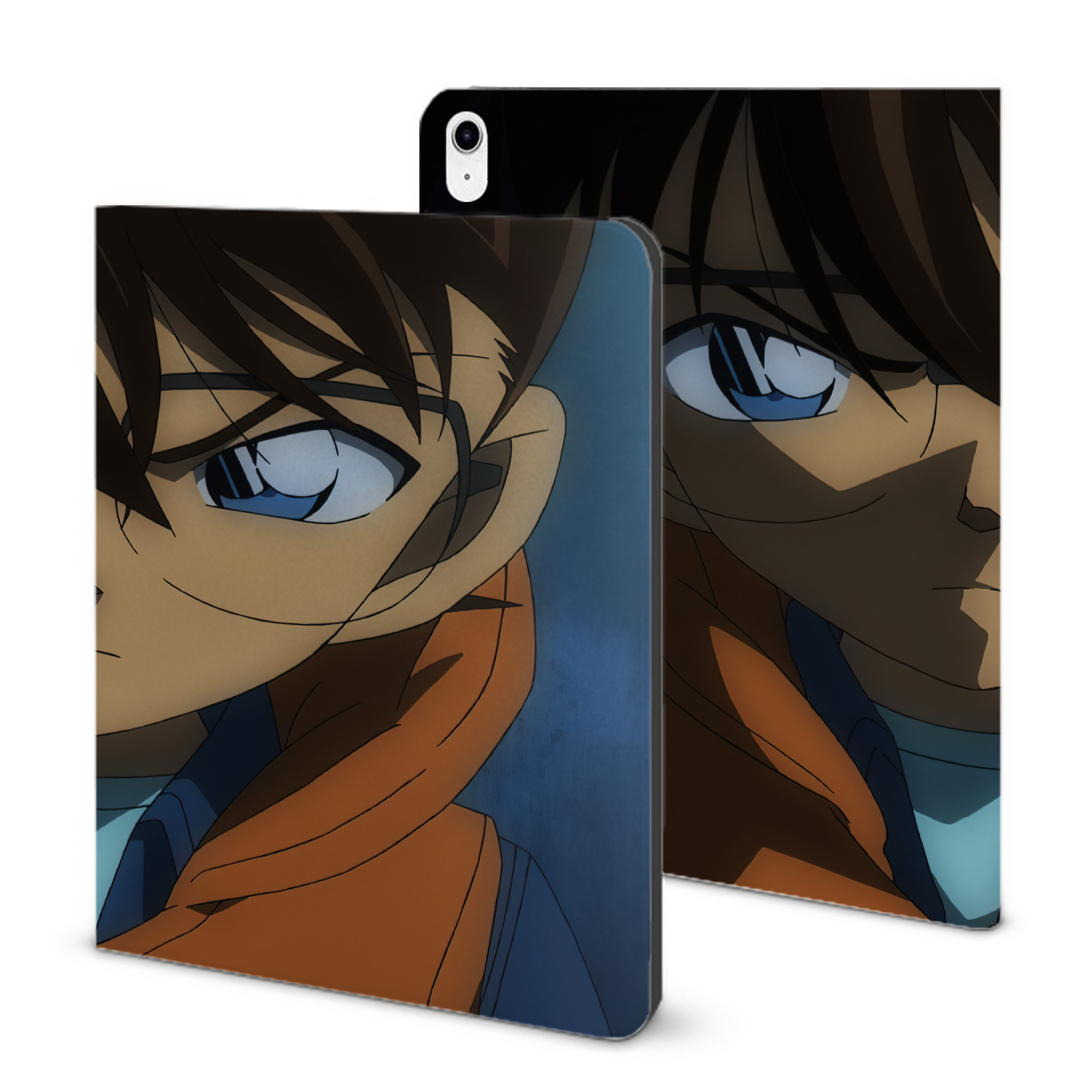 （画像用） 名探偵コナン Detective Conan IPad ケース ブック型 PUレザー TPU 耐衝撃 軽量 薄型 ペン収納なし 全面保護 IPad 各モデル対応